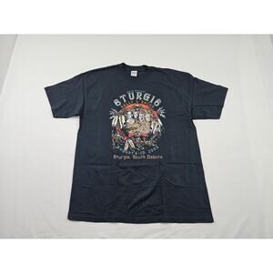 Sturgis 2003 Bike Rally Eagle Double Sided Graphic Sz XL Black